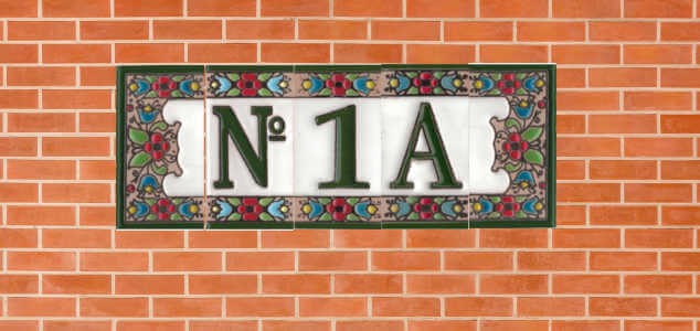 Letras y numeros de ceramica