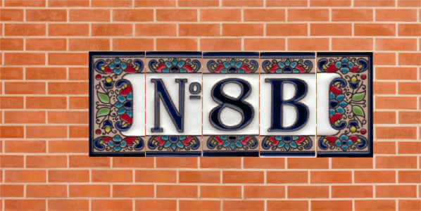 Letras y numeros de ceramica